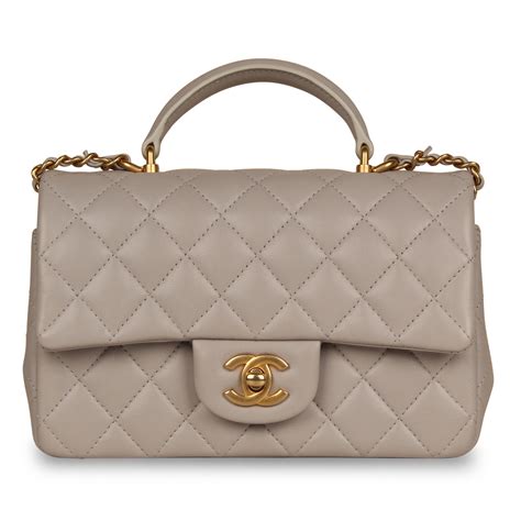 chanel mini rectangular handle|chanel small bag with handle.